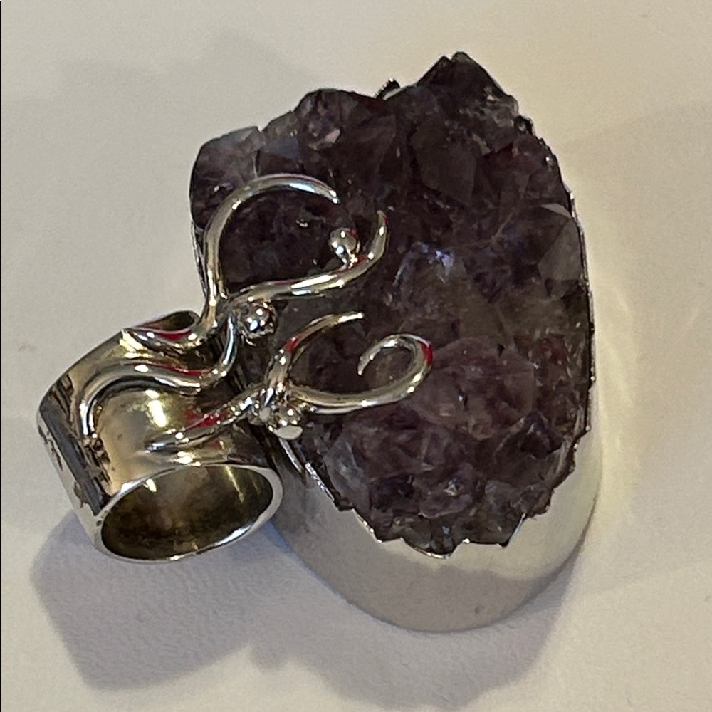 Amethyst in Sterling Pendant